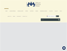 Tablet Screenshot of mountlaviniahotel.com